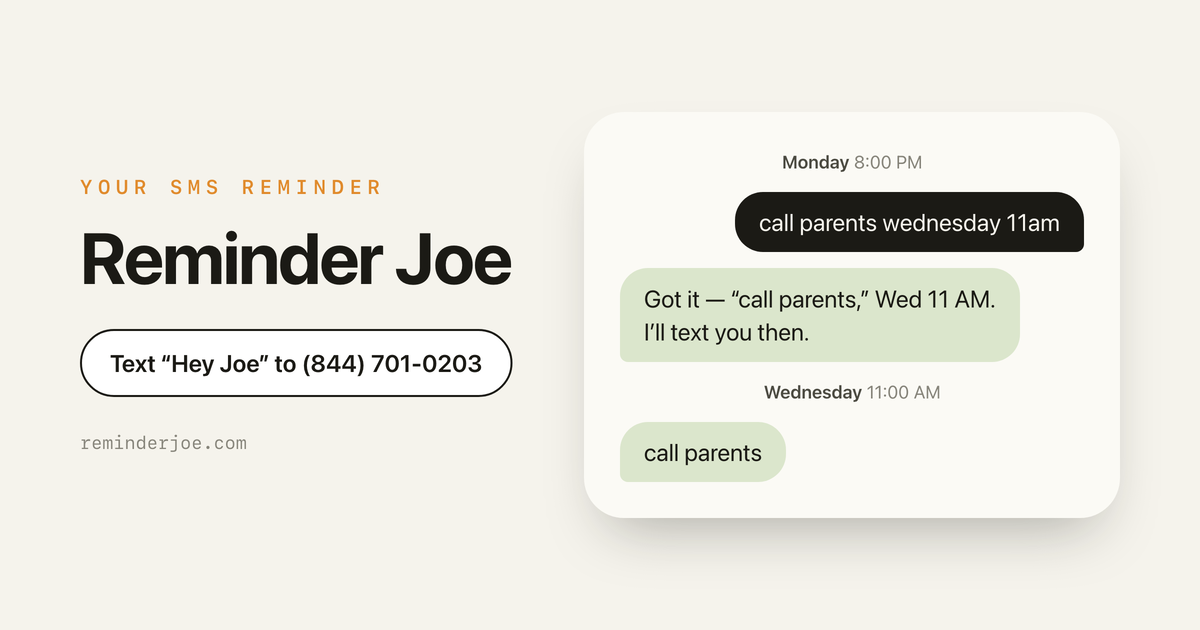 Reminder Joe — official preview image